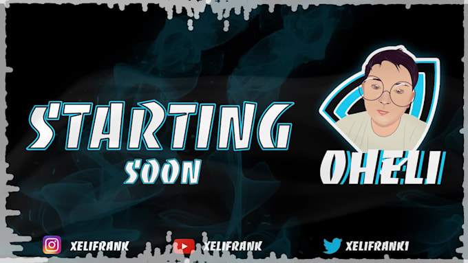 make animated twitch overlay, alerts, logo