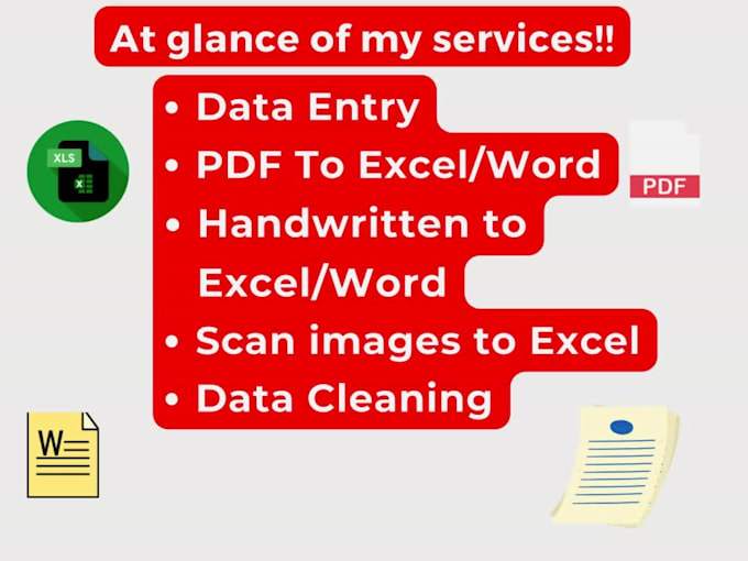 convert image, hand written, PDF to excel, word