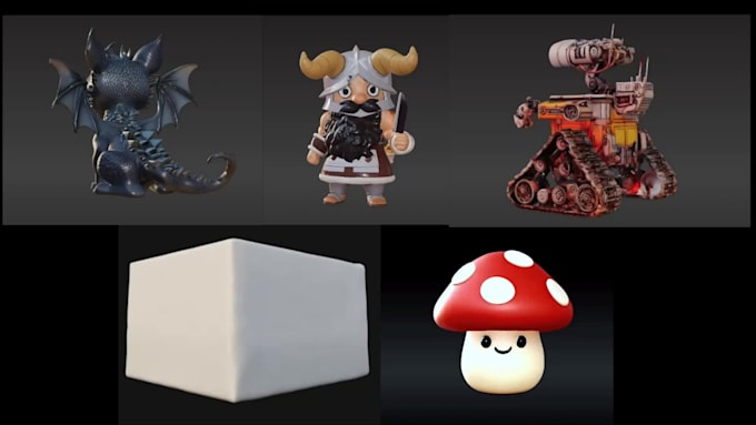 haré tus imágenes 2d en modelos 3d sencillos para impresión 3d