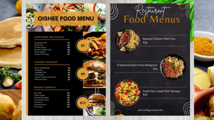 Design creative awesome food menu, restaurant menu by Piumi093 | Fiverr