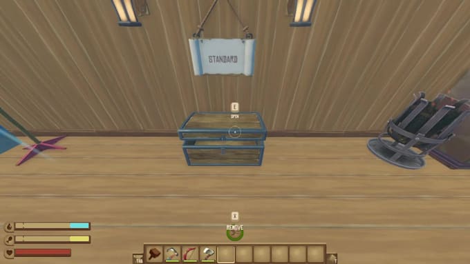 join your world and drop the items you brought