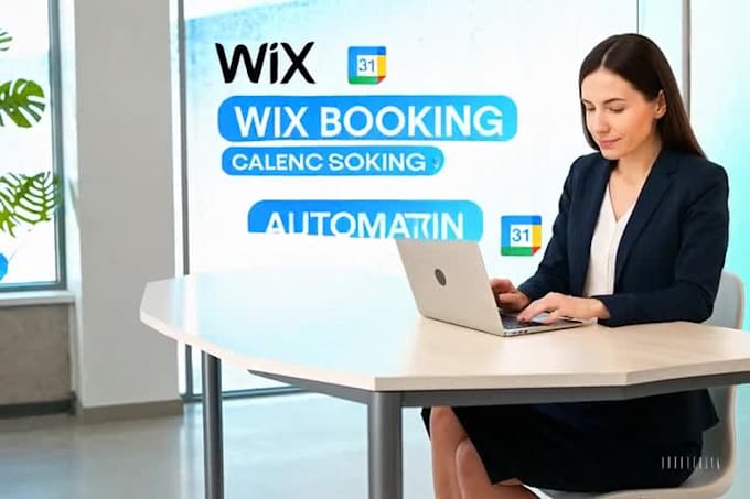 setup wix booking website with calendar integration, automation and payments
