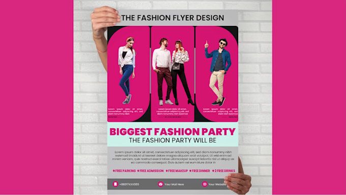 design eye catching flyers for your business or event
