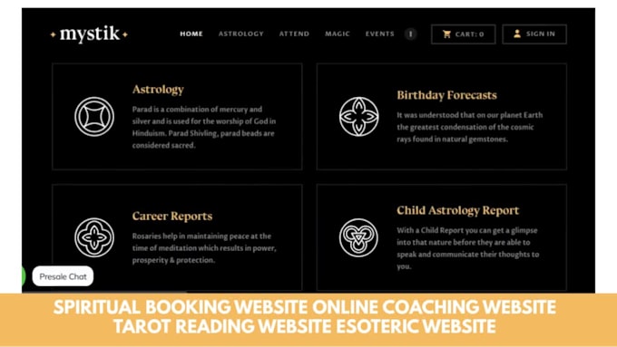 spiritual consultation online booking website esoteric tarot reading website