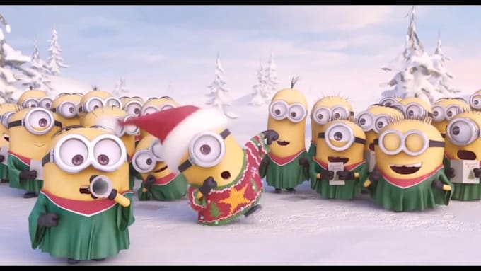 create MINIONS holiday video