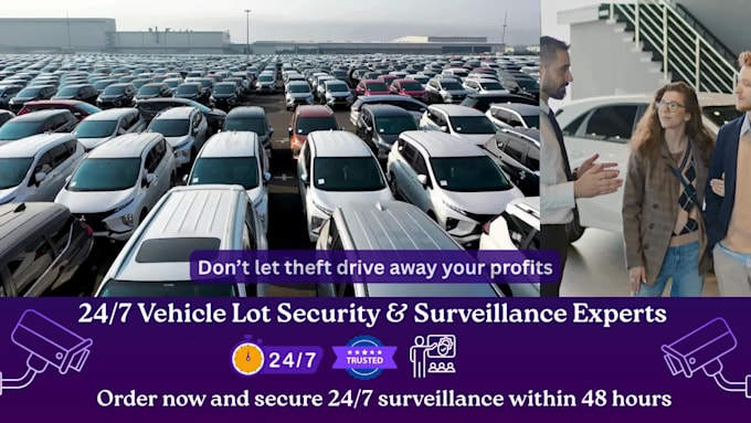 monitor cctv to secure car dealerships