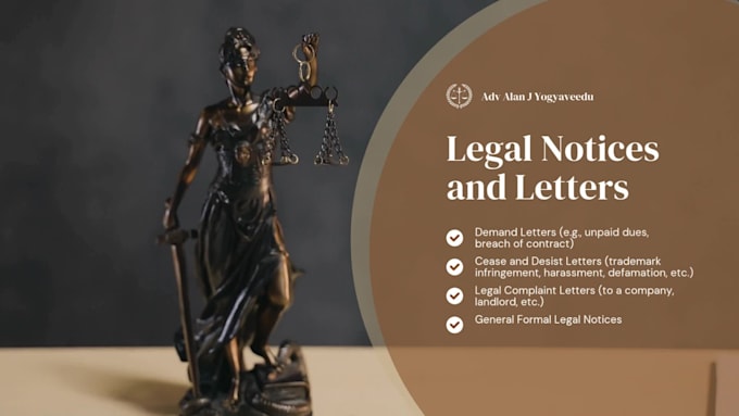 draft professional legal notices and demand letters