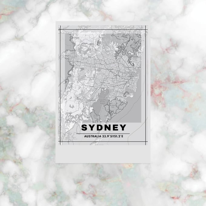 Make custom printable map posters, printable map posters