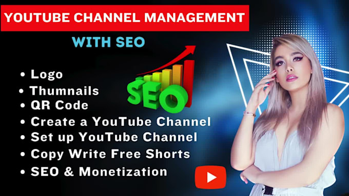 create manage and ranked your youtube channel with SEO 300 shorts