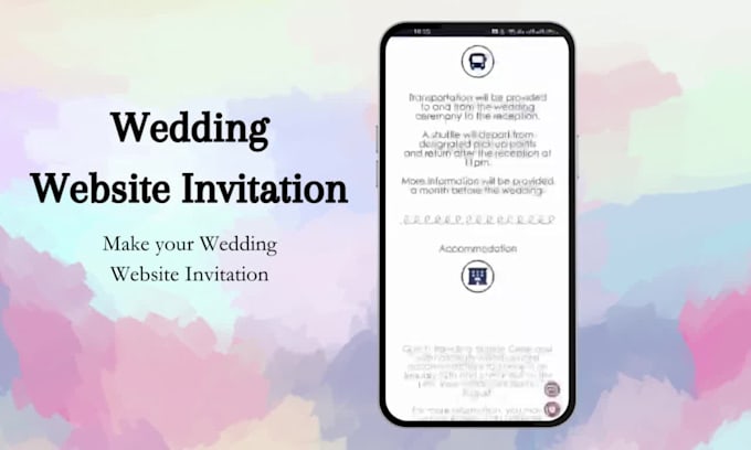 create a stunning wedding invitation website with rsvp, music and maps