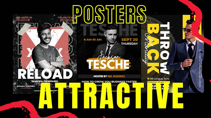 design professional flyer, poster printable and digital in canva