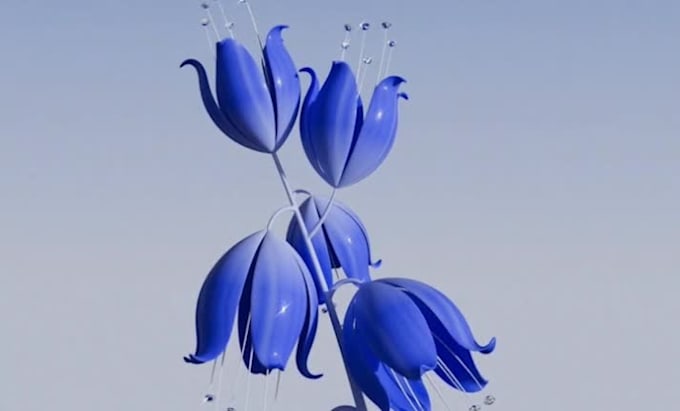 3d flower or plant design, texture, flower animation with rendering by ...