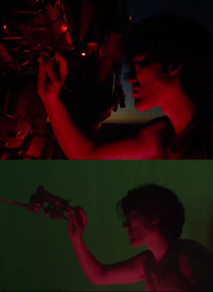 do professional visual effects, green screen replacement
