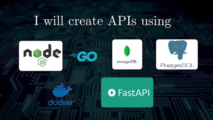 develop backend with nodejs, go and fastapi