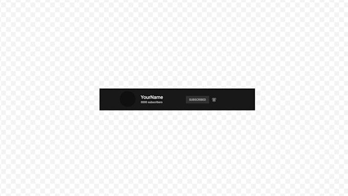 create a custom youtube subscribe animation