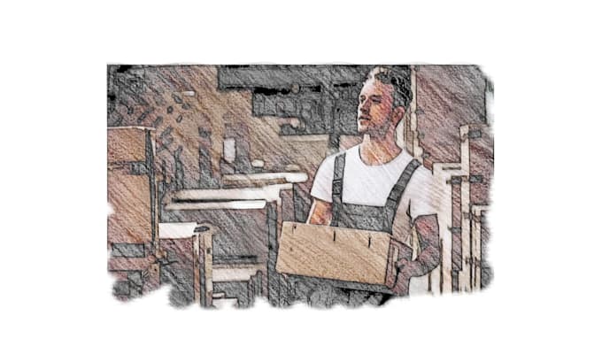 create professional photo to sketch animated video