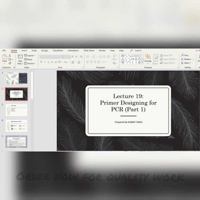 prepare a modern powerpoint presentation for you