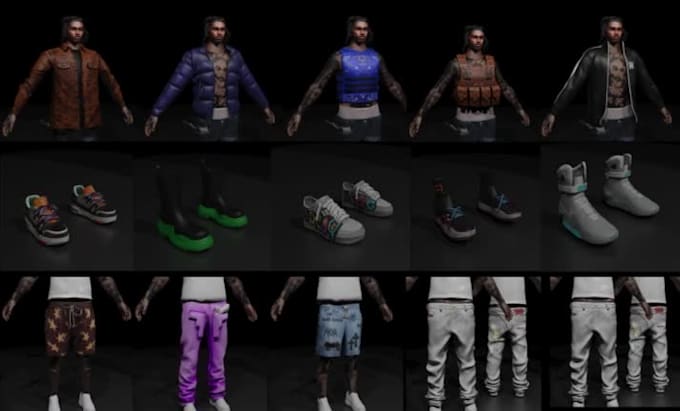 Make fivem clothings, eup, mc kuttes, biker vests, police clothing ...