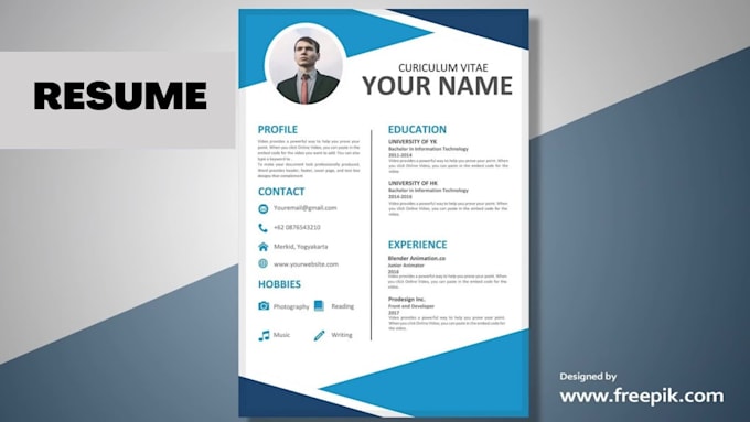 create a professional CV designs