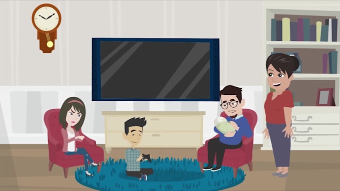 make 2d animated story videos for you