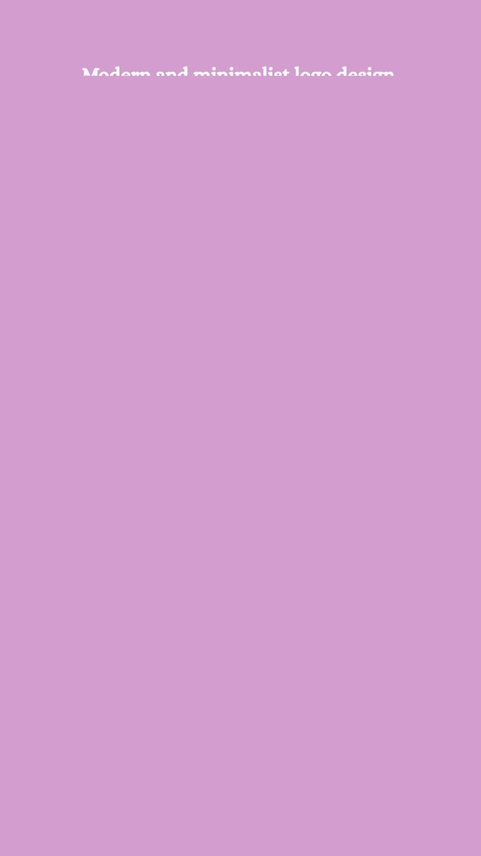 do modern and minimalist