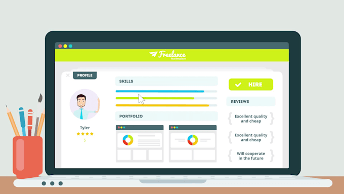 create 2d animation short marketing video ads for sales