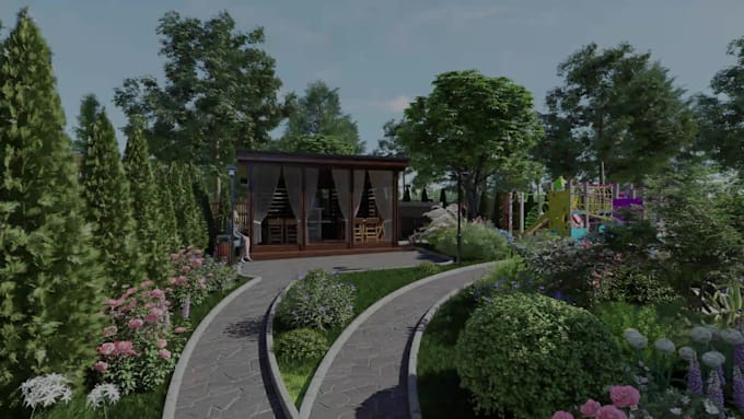 do townhouses, modular homes rendering and 3d animation