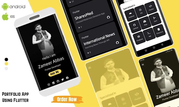 Do flutter app advance ui design by Zameer512 | Fiverr