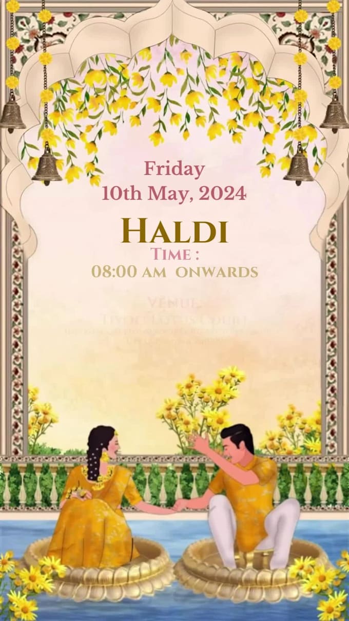 make premium punjabi look wedding invitation