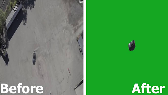 rotoscope footage, remove background provide alpha matte files