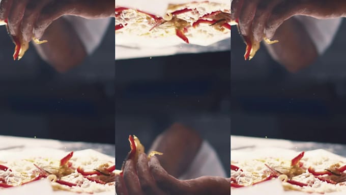 do professional cooking video editing with a thumbnail