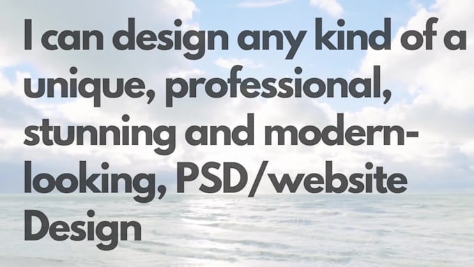 design your homepage with PSD