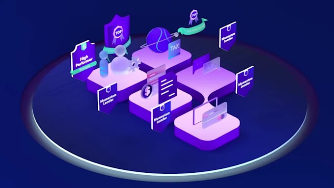 create an animated fintech saas demo video, explainer for software or mobile app