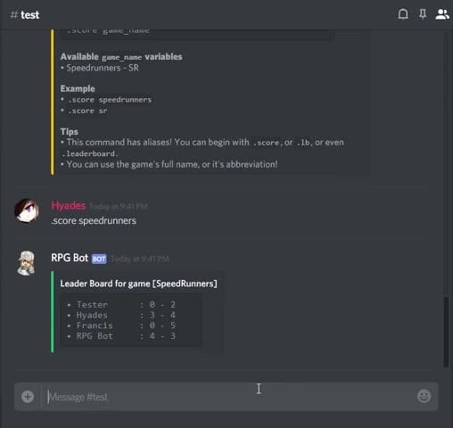 Discord Bots Rpg