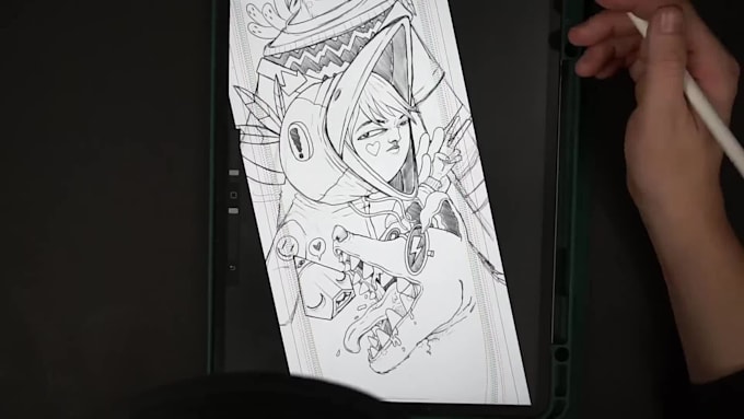 costume unique illustration skateboard for you