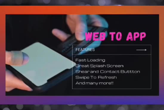 convert websites to android and ios iphone apps