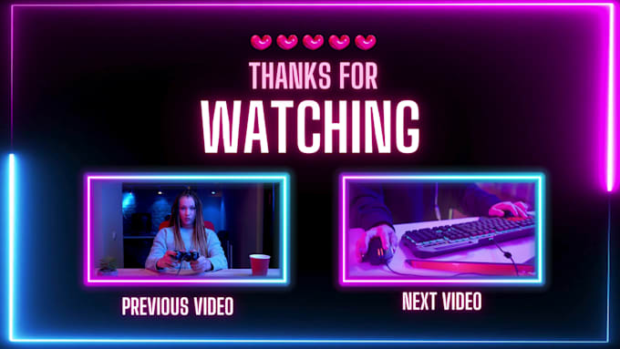 create custom youtube outro and end screen in 2 hours