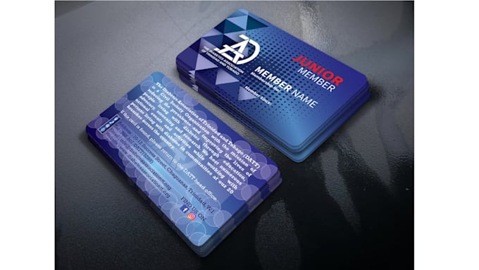 design professional business cards or membership cards
