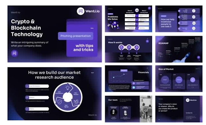 design canva powerpoint presentation with infographics