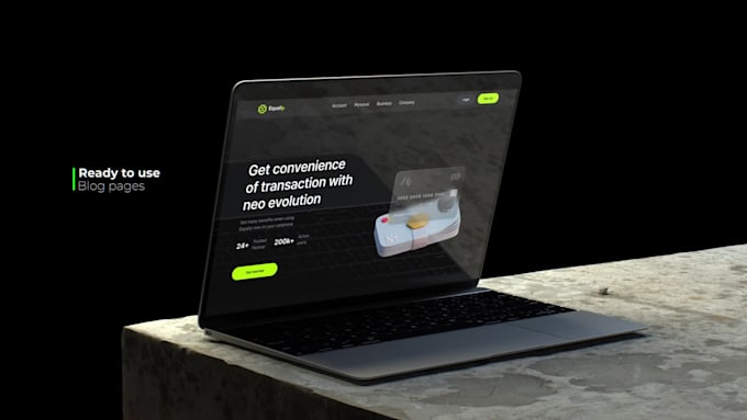 create landing page for your website in figma with prototype