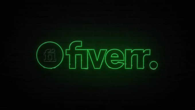 make amazing 3d neon logo animation