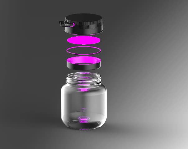 design custom glass bottle containers using solidworks