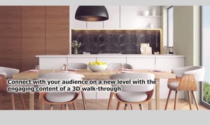 do immersive 3d walkthrough video, professional architectural render