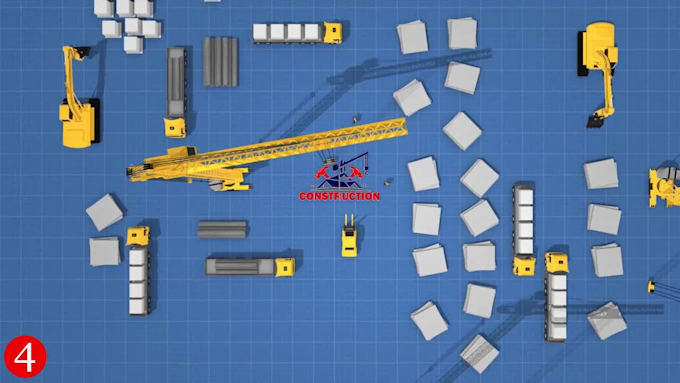 make 3d real estate construction logo animation intros