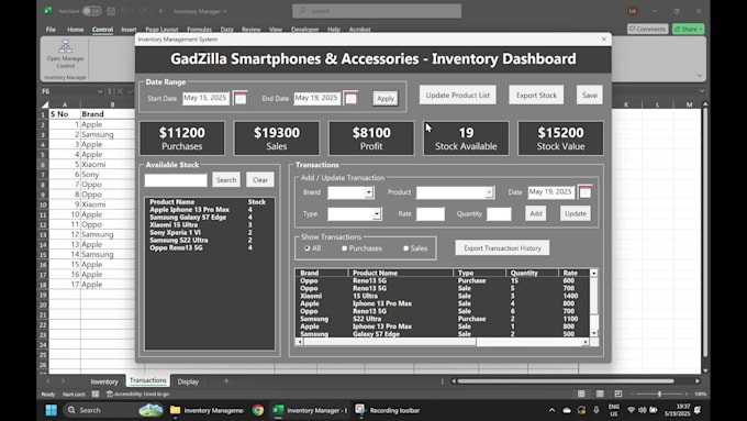 do excel automation in ms excel sheet with excel dashboard