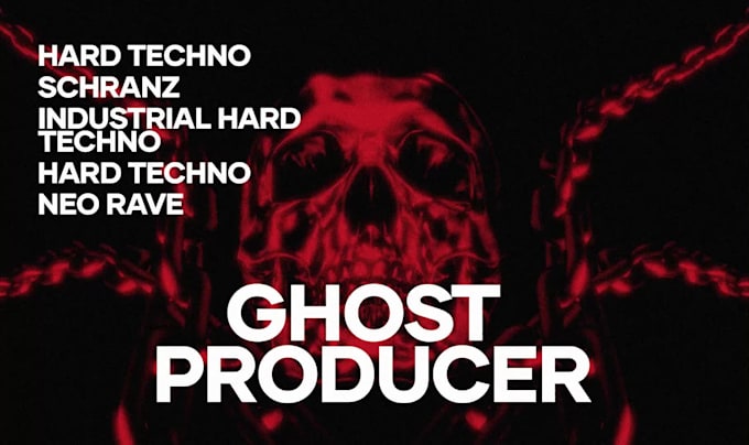 be your hard techno, industrial techno ghost producer