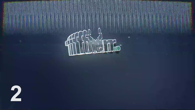 make glitch logo reveal intro, youtube intro