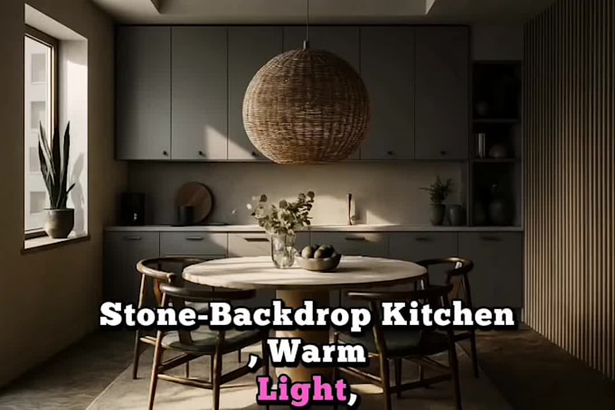model render 3d kitchen interior design