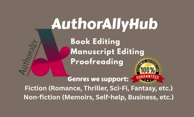 professionally edit and proofread your book or manuscript