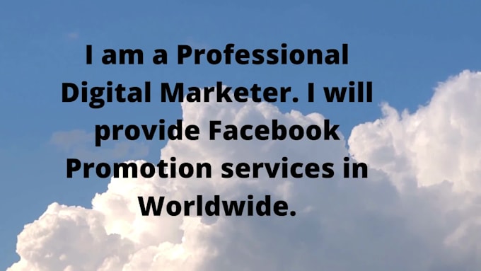 do organic facebook promotion worldwide
